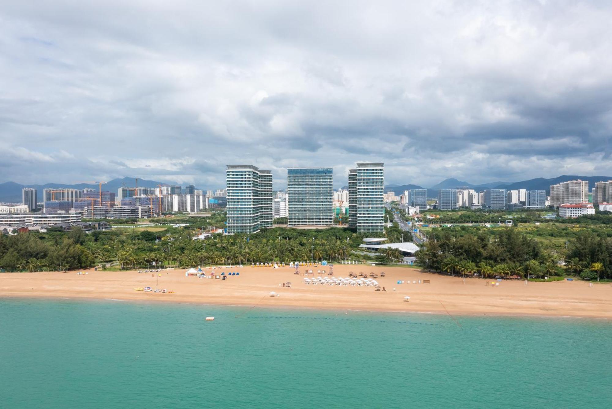 Puhai Sea View Apt By Hailan Tour At Sanya Yazhou Bay#Only 100 Meters To Beach And Sea Swimming Area Exterior photo